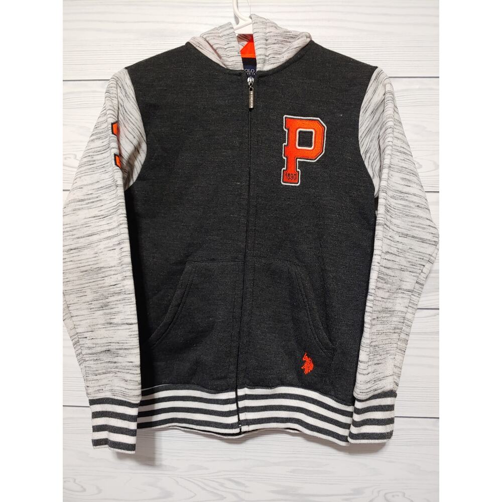 Kids US Polo Assn. Hooded Zip Jacket sz 10/12
